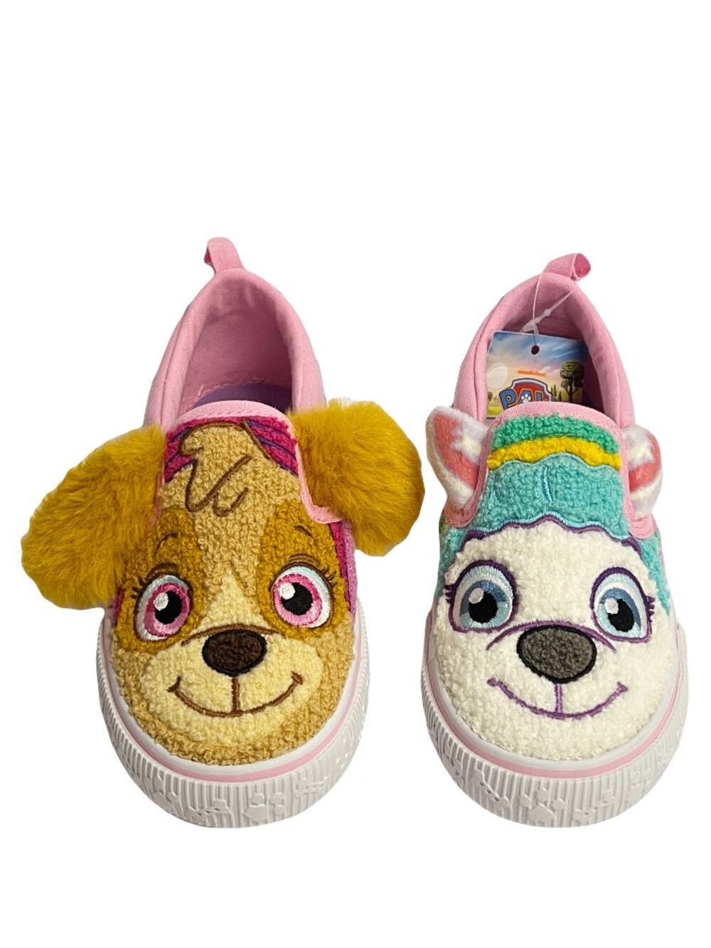 Paw Patrol Toddler Kids Fleece Slip-On Sneakers Shoes Girls Size 12 NEW